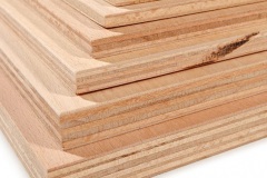 cross-section of plywood, different thickness